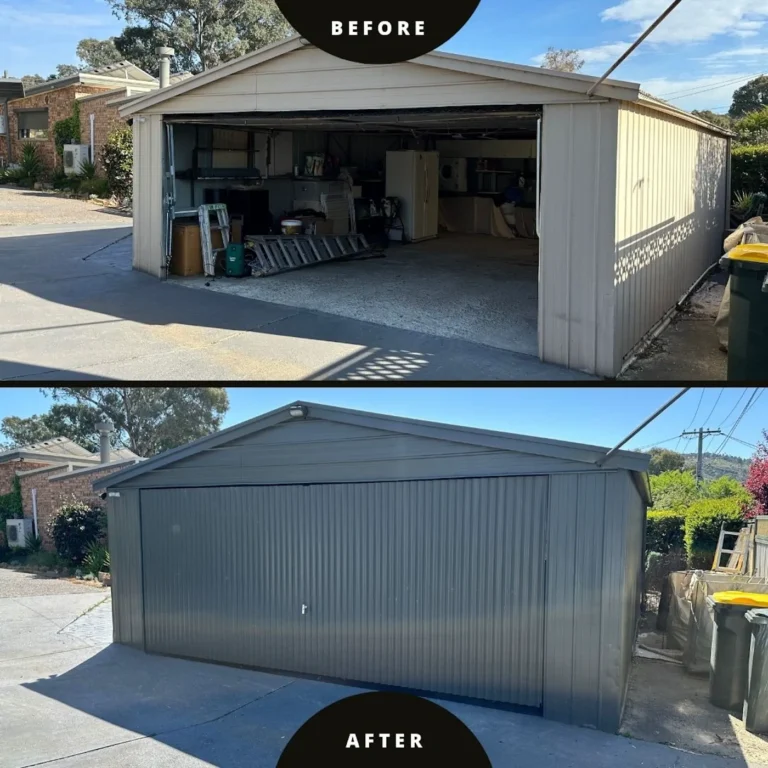 Garage Painting Before and After