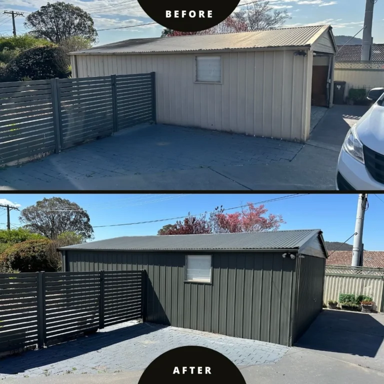 Garage Painting Before and After