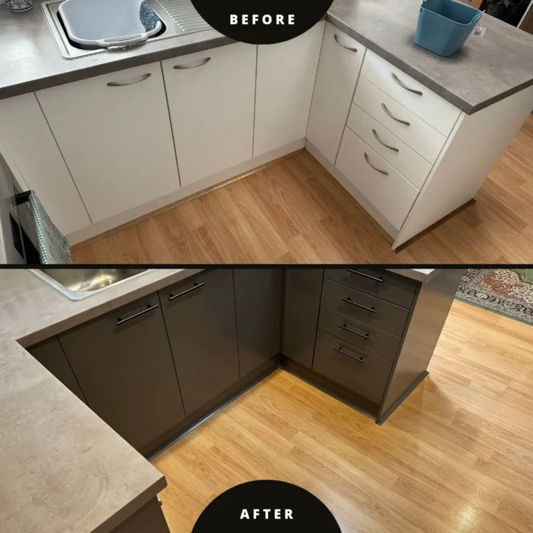 Kitchen Painting Before and After